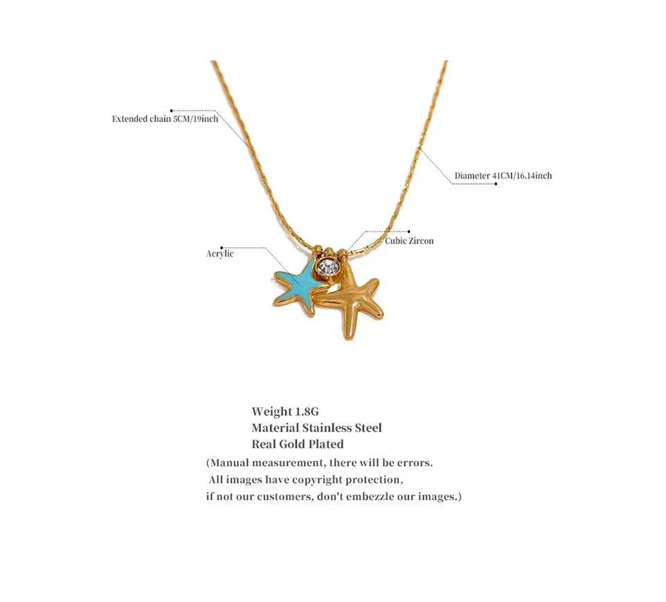 Ocean Starfish Pendant - TM & Co. Jewels