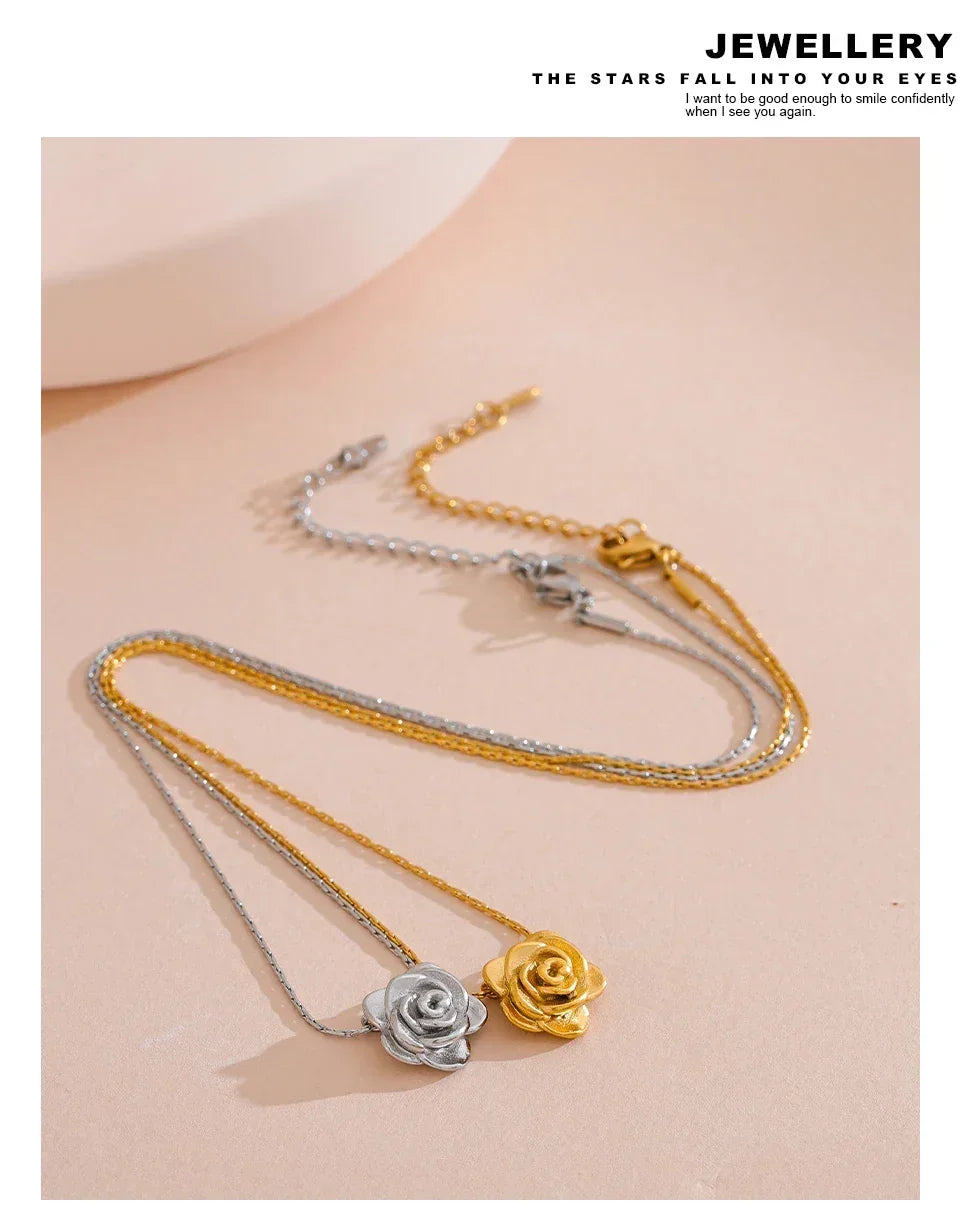 Floral Radiance Necklace - TM & CO. JEWELS 