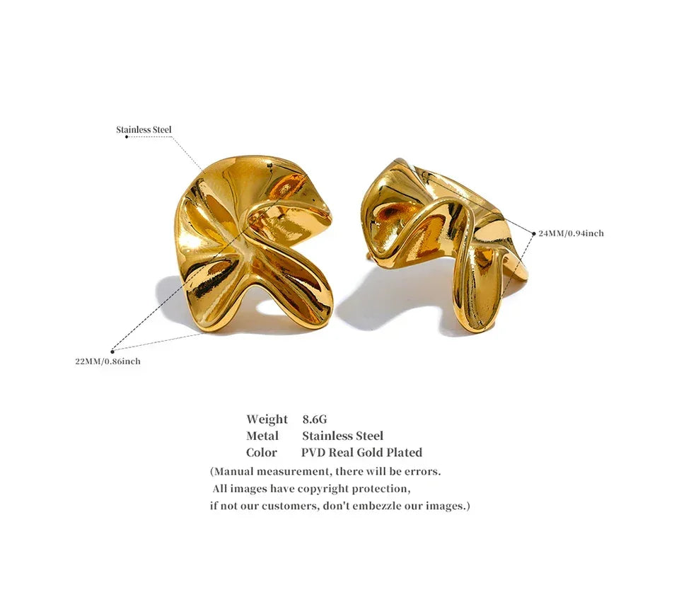 Textured Bloom Studs - TM & Co. Jewels
