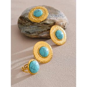 Turquoise Geometry Vintage Jewelry Set - TM & CO. JEWELS 