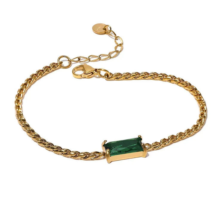 Luxe Cubic Zirconia Gold Bracelet - TM & Co. Jewels