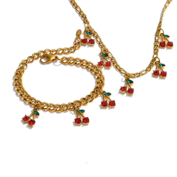 Blushing Cherry Set - TM & CO. JEWELS 