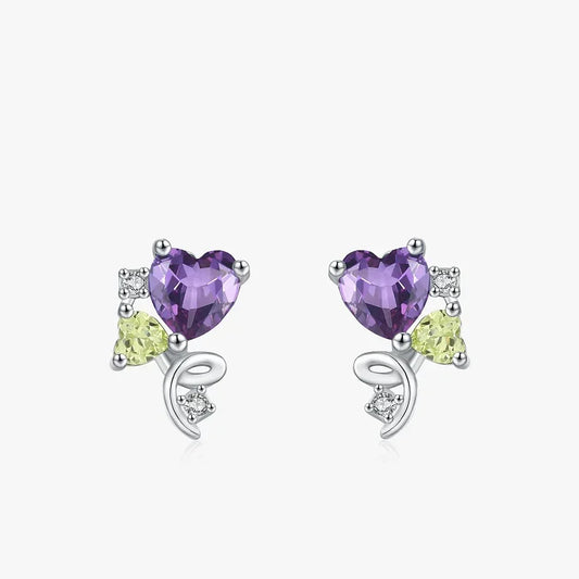 Emma’s Heart Glow Earrings - TM & Co. Jewels