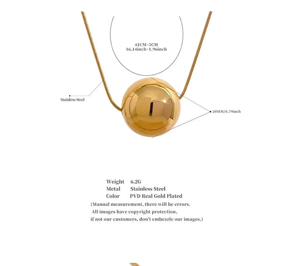 Eternal Gold Bead Necklace - TM & Co. Jewels