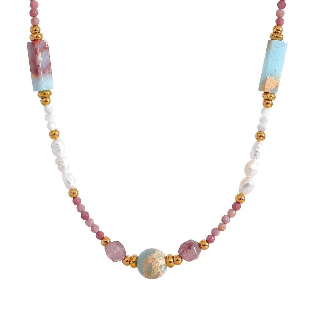 Solar Mosaic Necklace - TM & CO. JEWELS 