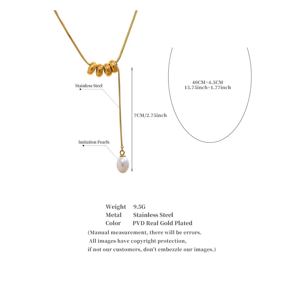 Pearl Cascade Necklace - TM & Co. Jewels