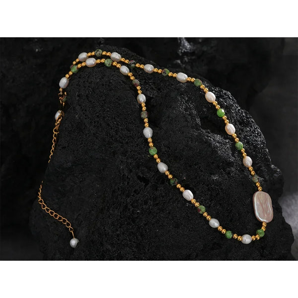 Terra Pearl Necklace - TM & CO. JEWELS 