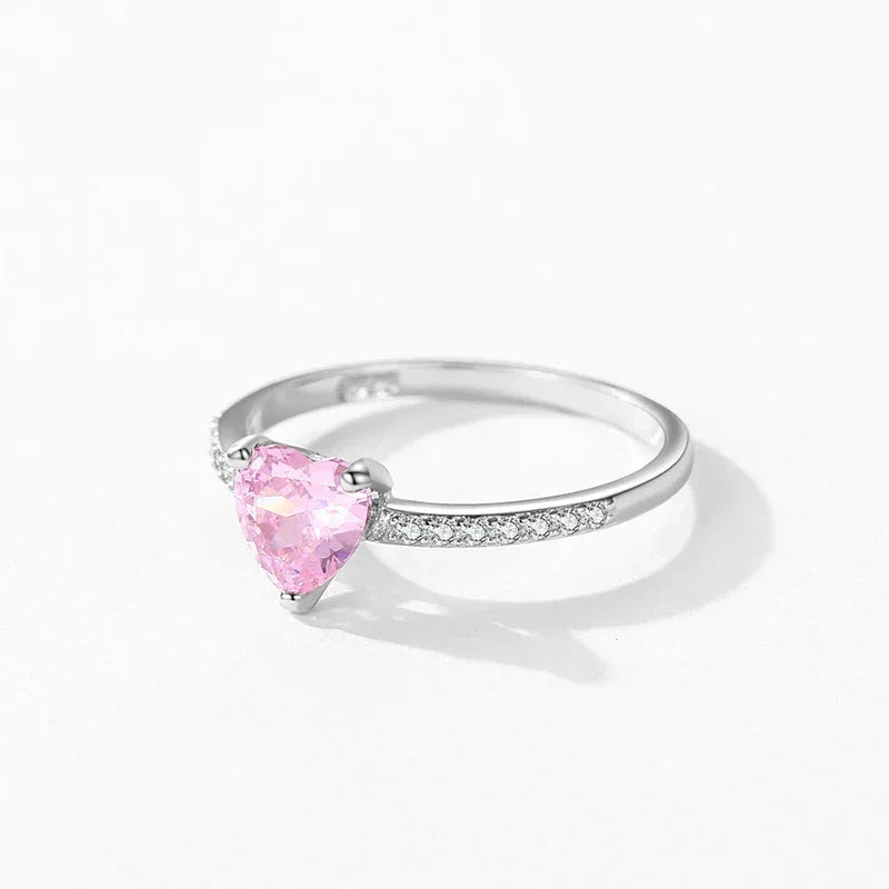 Rosy Charm Heart Ring - TM & Co. Jewels