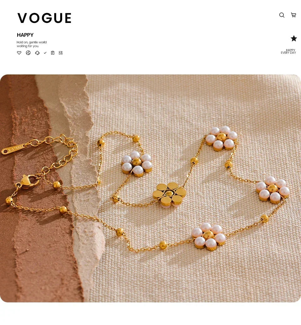 Blossom & Pearl Strand - TM & CO. JEWELS 