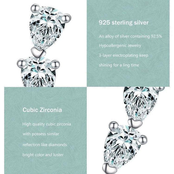 Dazzling CZ Water Drop Earrings - TM & Co. Jewels