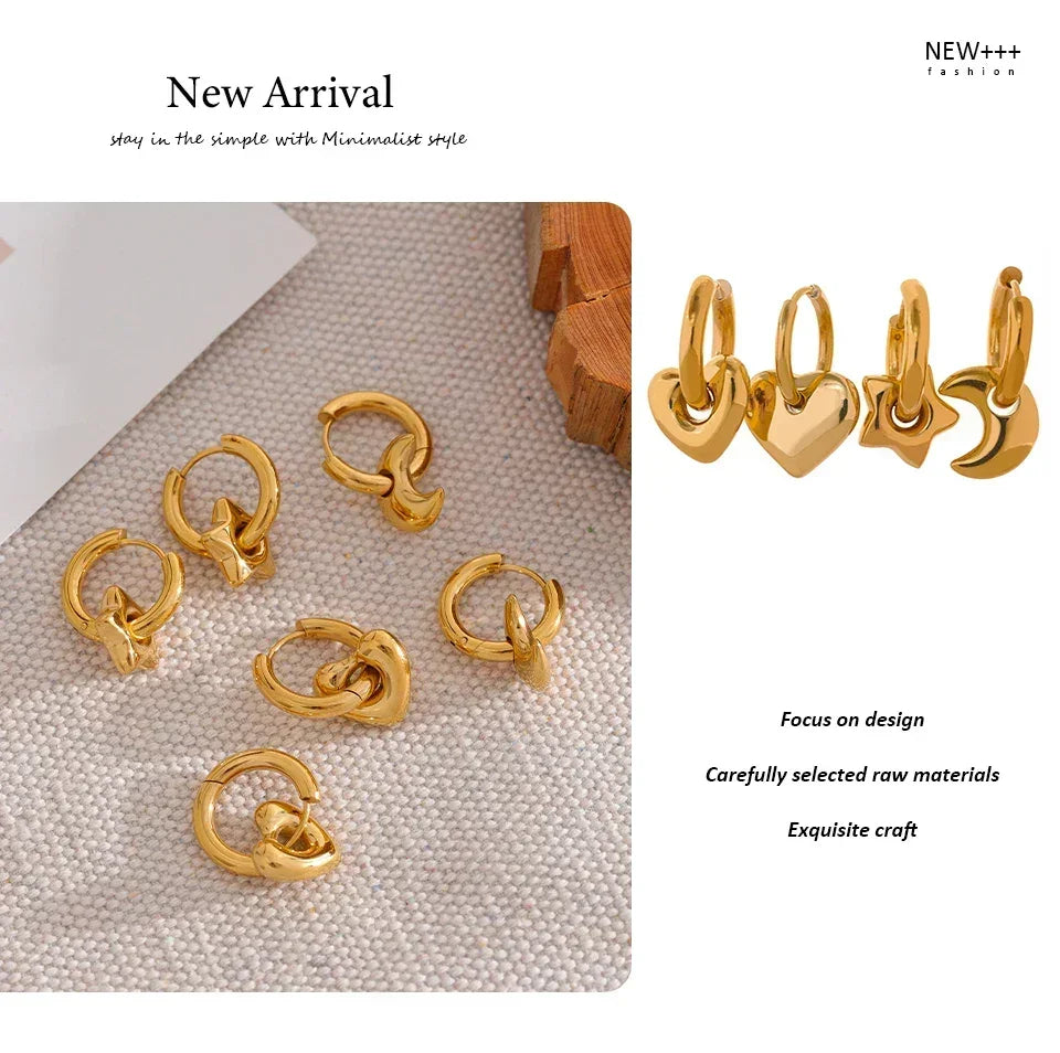 Astral Affection Hoops - TM & CO. JEWELS 