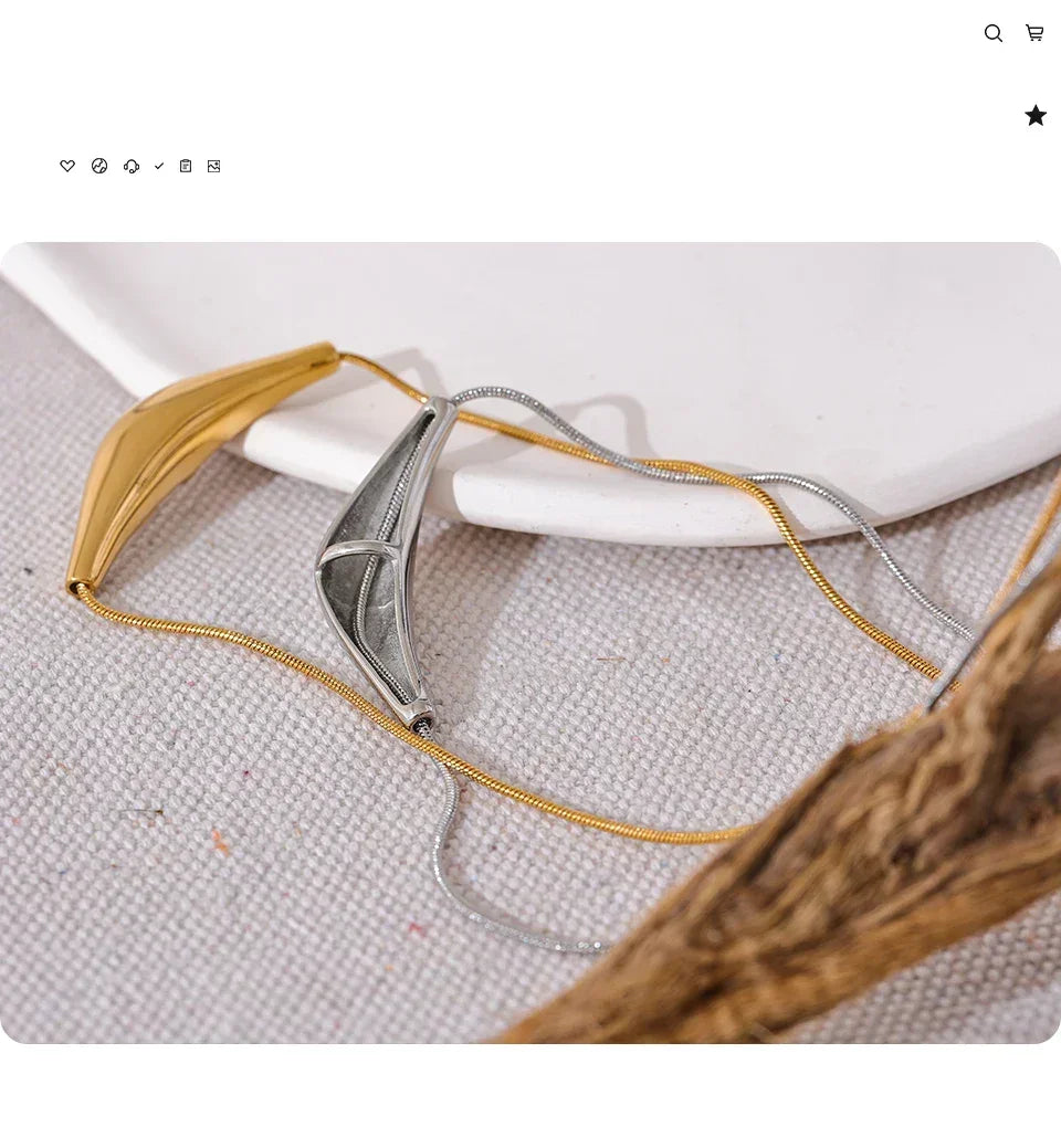 Modern Edge Collar - TM & Co. Jewels