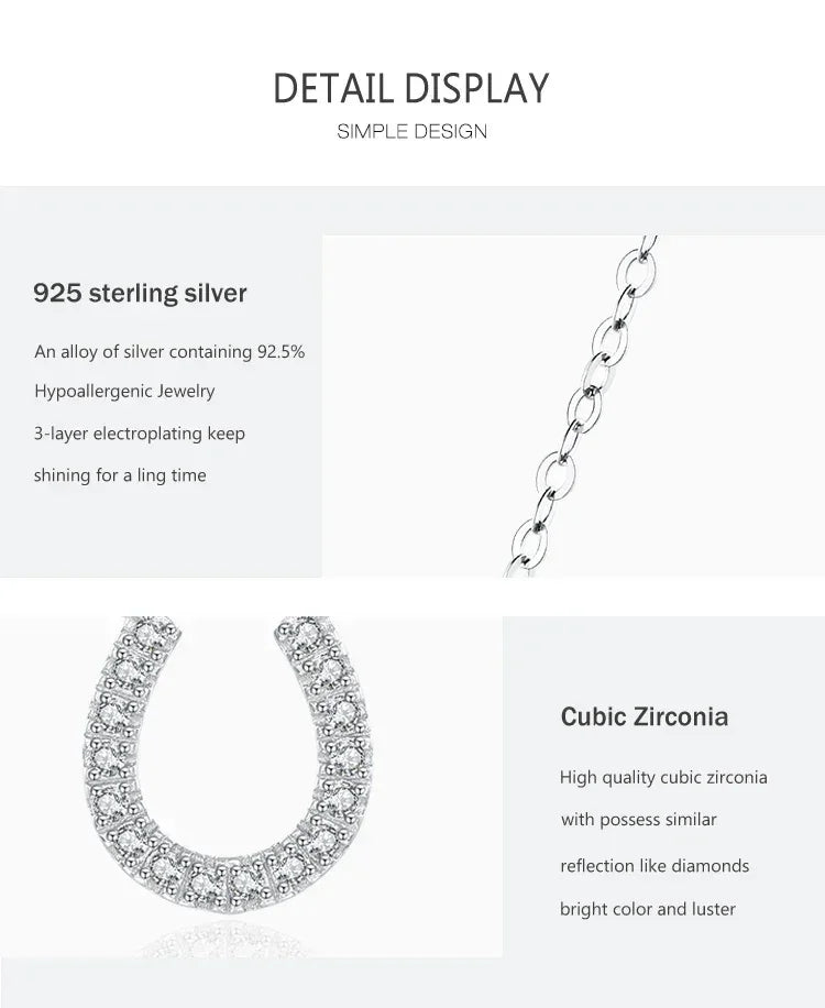 Luminous U-Design Pendant - TM & Co. Jewels