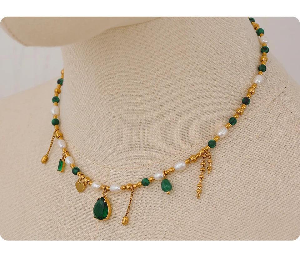 Mirage Green Zircon Collar - TM & CO. JEWELS 