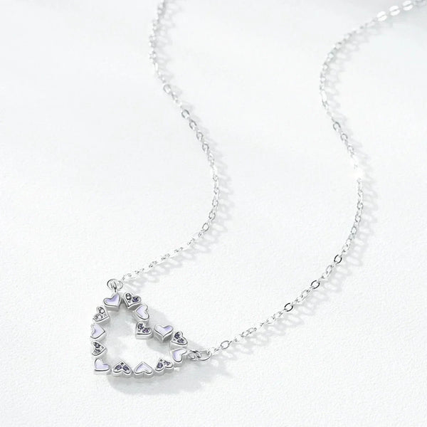 Purple Desire Heart Necklace - TM & Co. Jewels