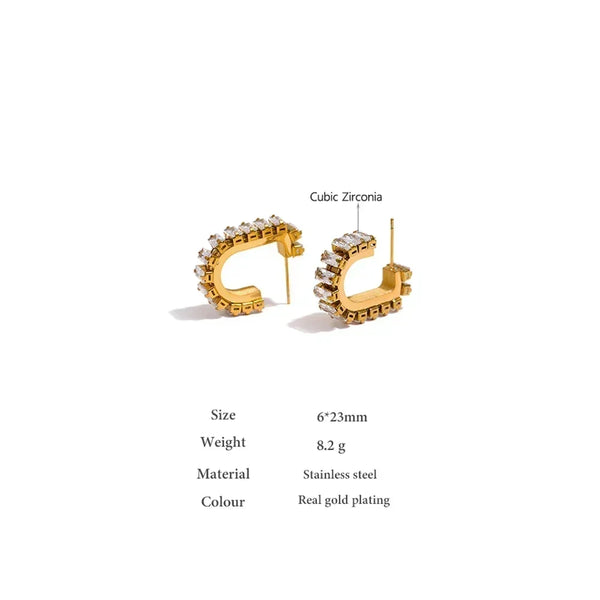 Cubic Elegance Geometric Drops - TM & Co. Jewels