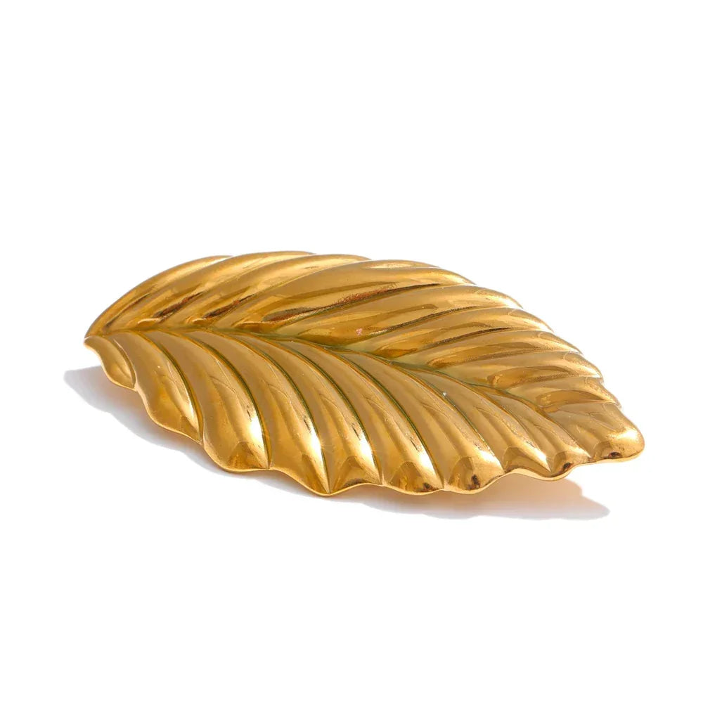 Golden Frond Pin - TM & CO. JEWELS 