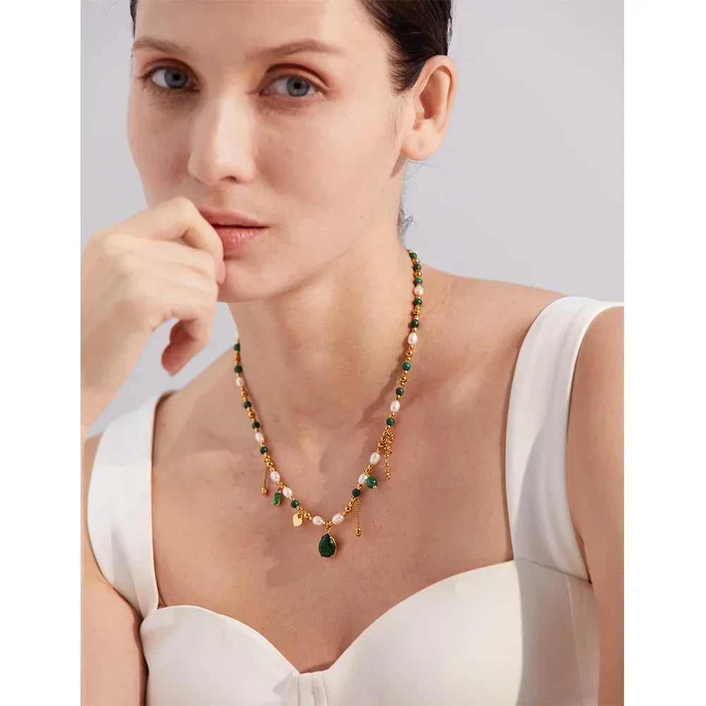 Mirage Green Zircon Collar - TM & CO. JEWELS 