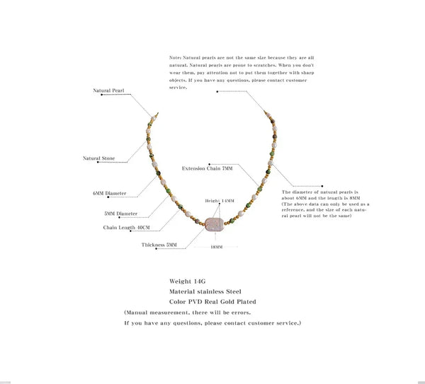 Terra Pearl Necklace - TM & CO. JEWELS 