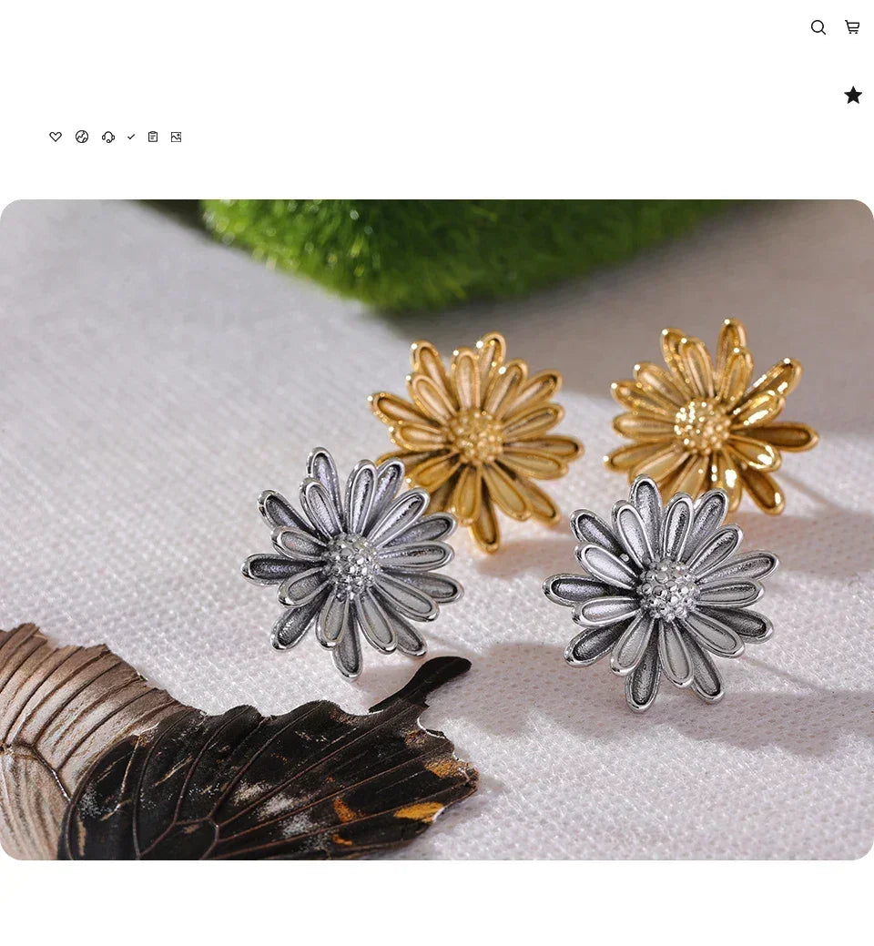 Elegant Bloom Flower Studs - TM & Co. Jewels