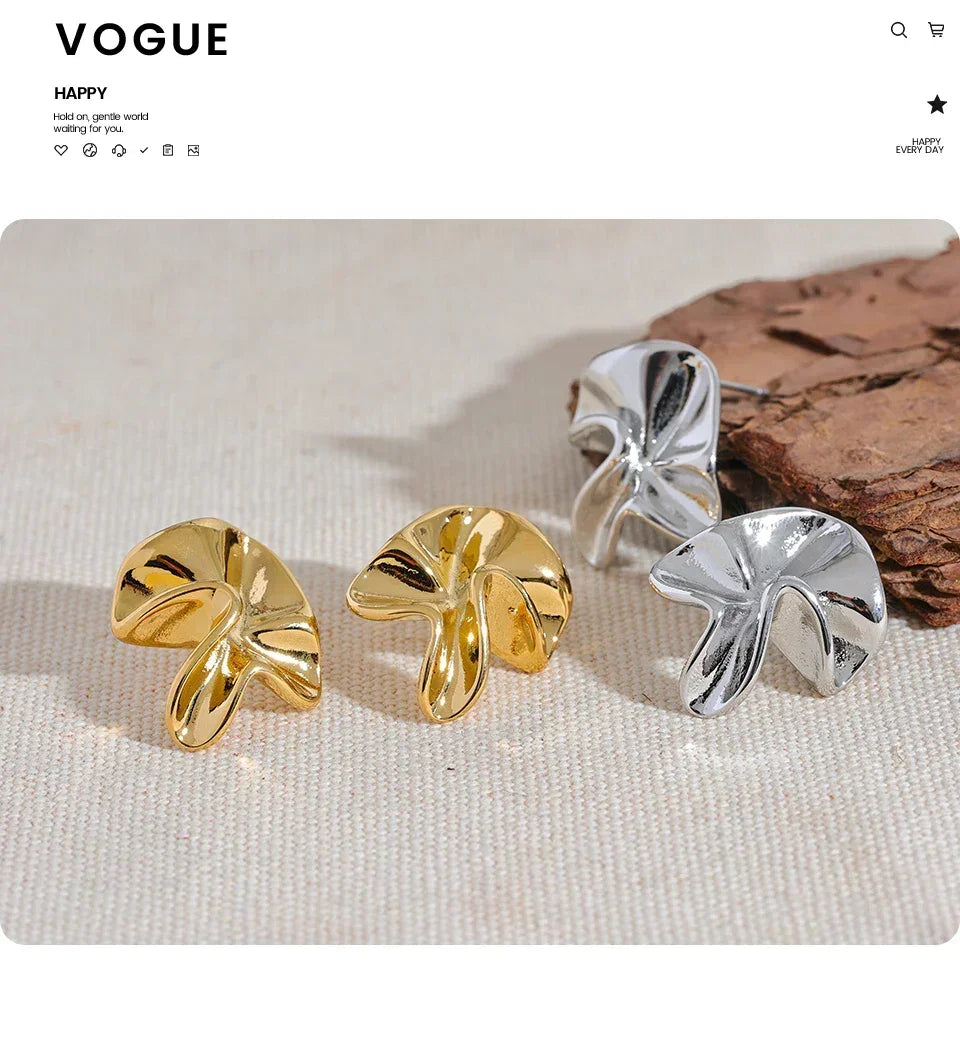 Textured Bloom Studs - TM & Co. Jewels