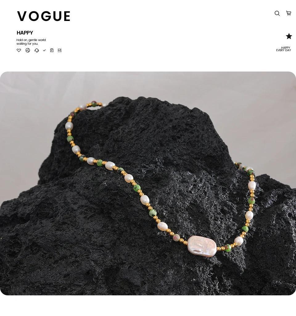 Terra Pearl Necklace - TM & CO. JEWELS 