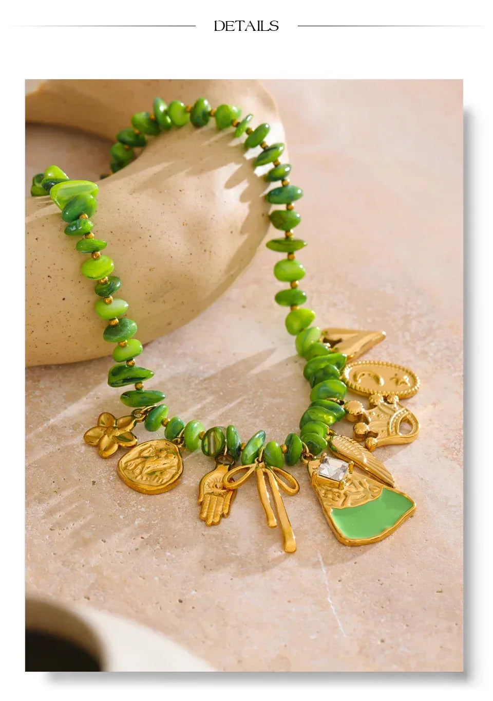 Seafoam & Petals Necklace - TM & CO. JEWELS 