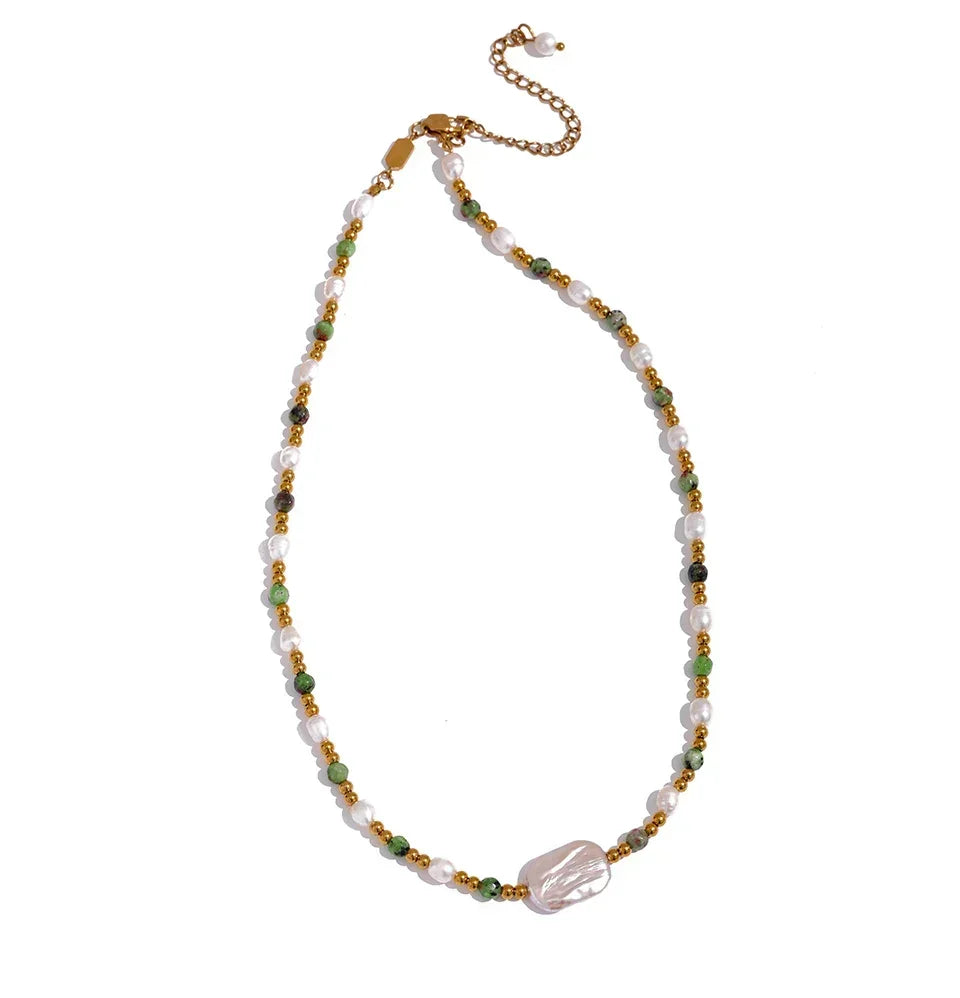 Terra Pearl Necklace - TM & CO. JEWELS 