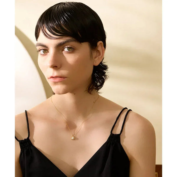 Minimalist Pearl Drop - TM & CO. JEWELS 