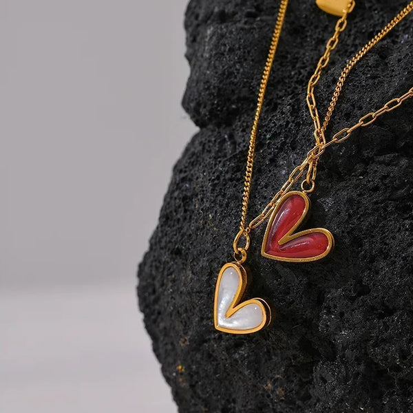 Crimson Glow Heart Pendant - TM & Co. Jewels
