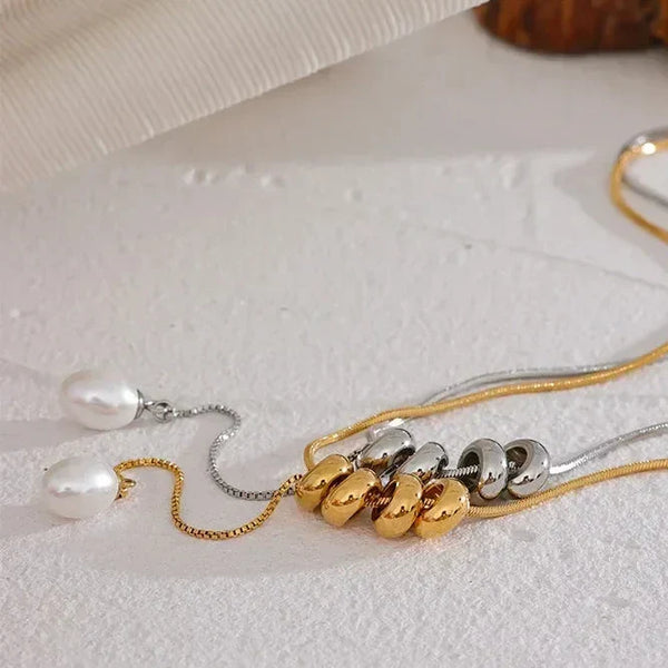 Pearl Cascade Necklace - TM & Co. Jewels