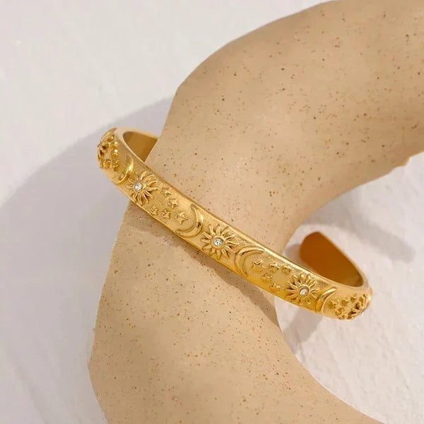 Stellar Radiance Open Bangle - TM & Co. Jewels