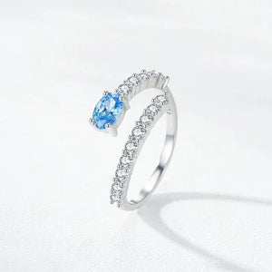 Azure Grace Open Ring - TM & Co. Jewels