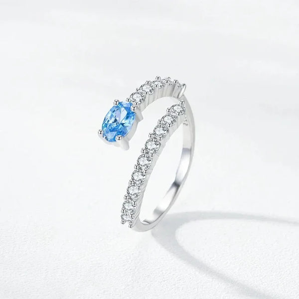 Azure Grace Open Ring - TM & Co. Jewels