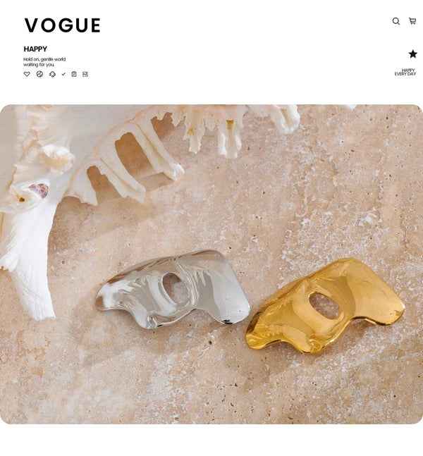 Abstract Visage Brooch - TM & CO. JEWELS 
