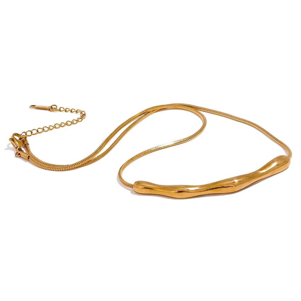 Golden Flow Necklace - TM & CO. JEWELS 