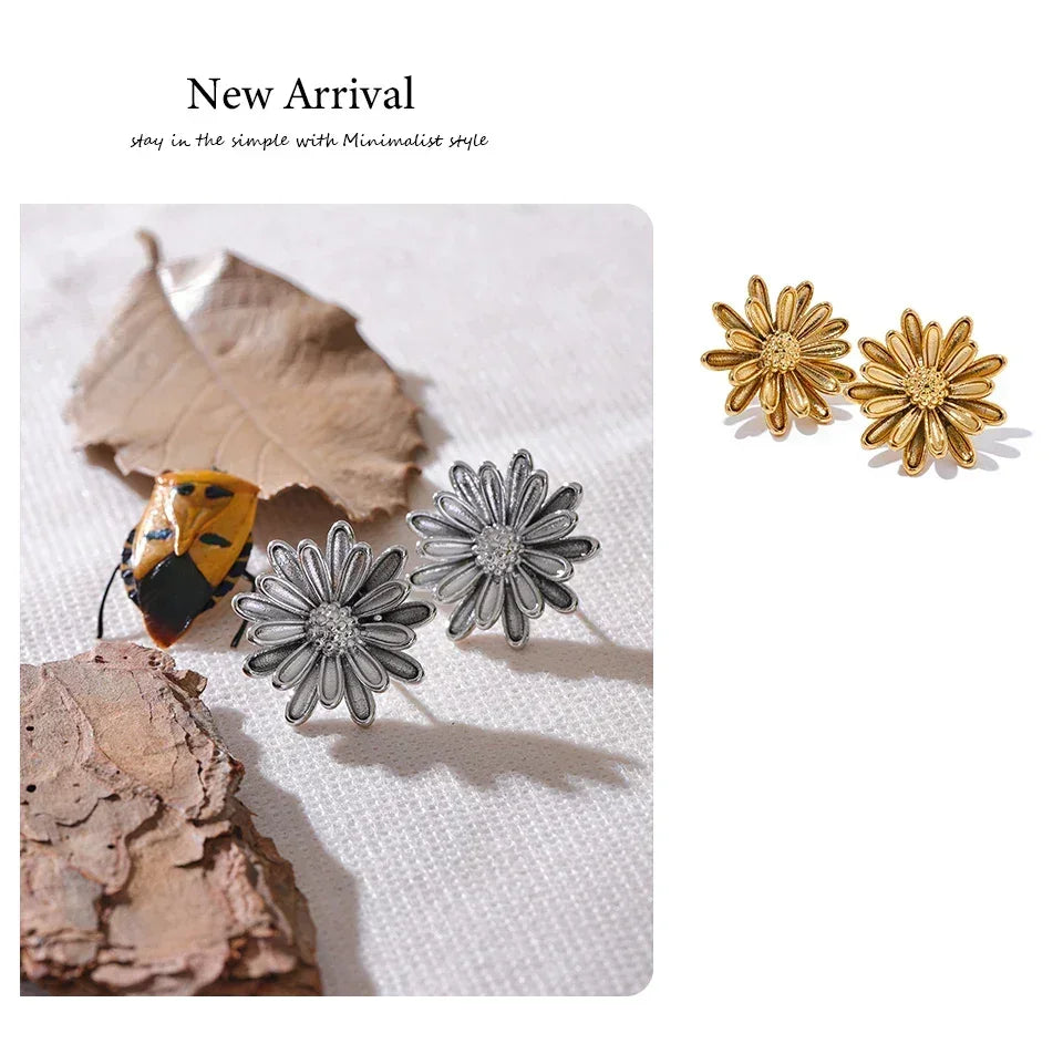Elegant Bloom Flower Studs - TM & Co. Jewels