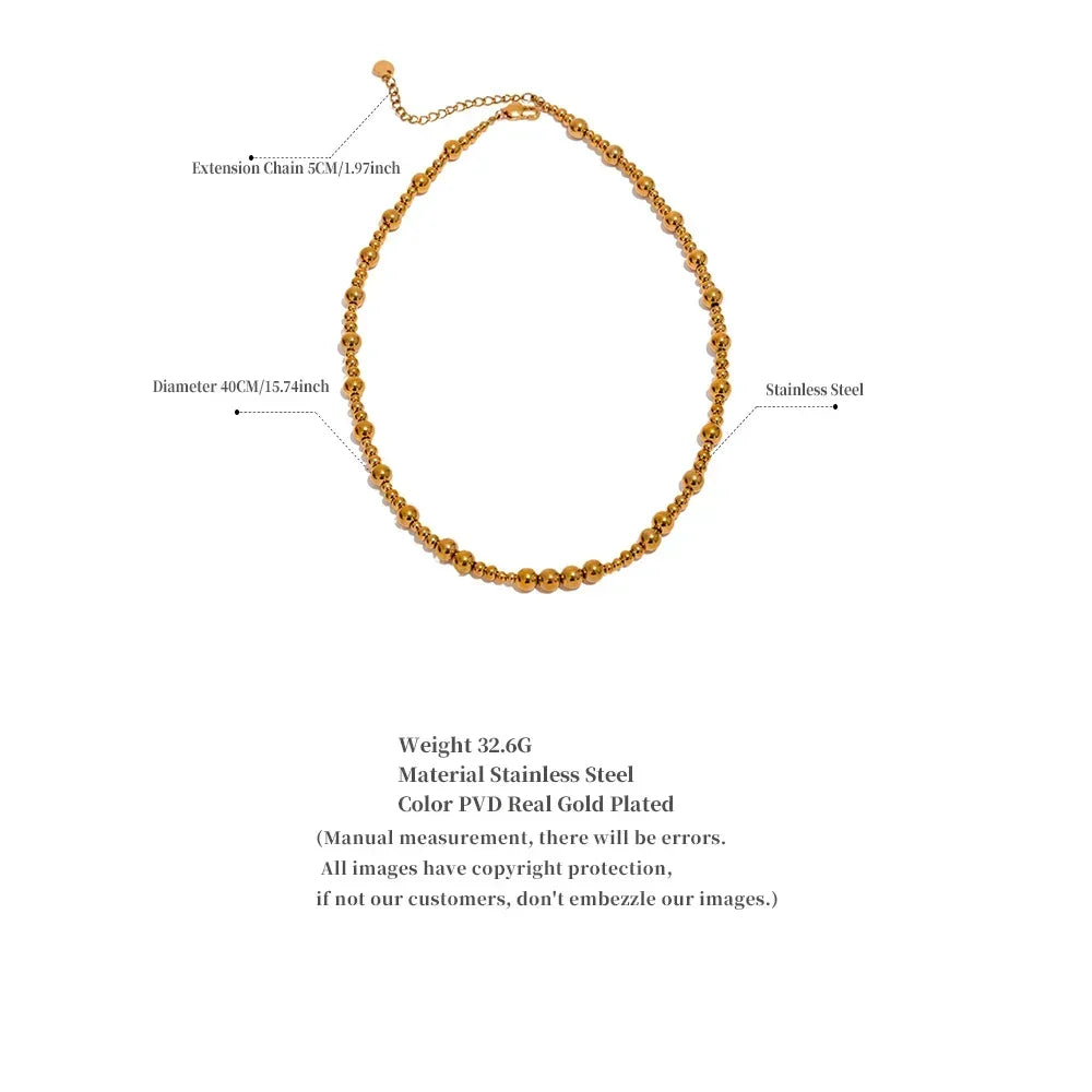Gleaming Bead Necklace - TM & Co. Jewels