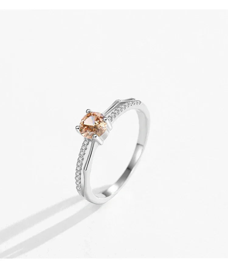 Champagne Glint Geo Ring - TM & Co. Jewels