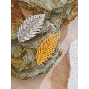 Golden Frond Pin - TM & CO. JEWELS 