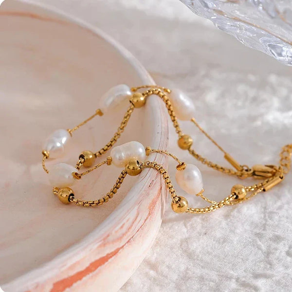 Luxe Twin Pearl Bracelet - TM & Co. Jewels
