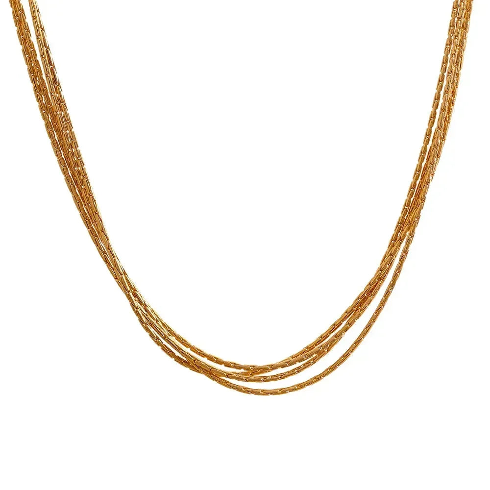 Golden Cascade Choker - TM & CO. JEWELS 