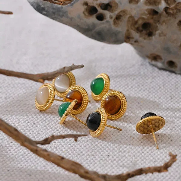 Harmony Stone Studs - TM & Co. Jewels