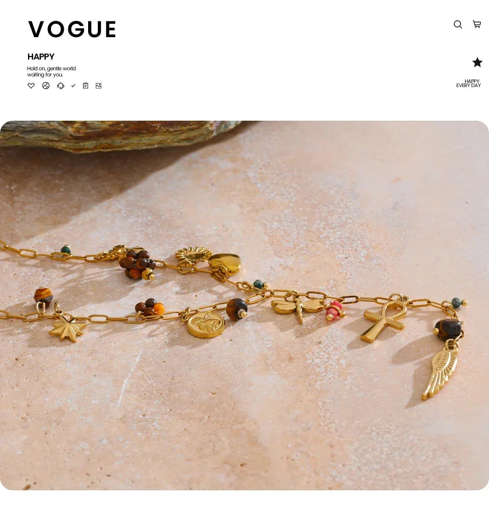 Eclectic Belief Necklace - TM & CO. JEWELS 