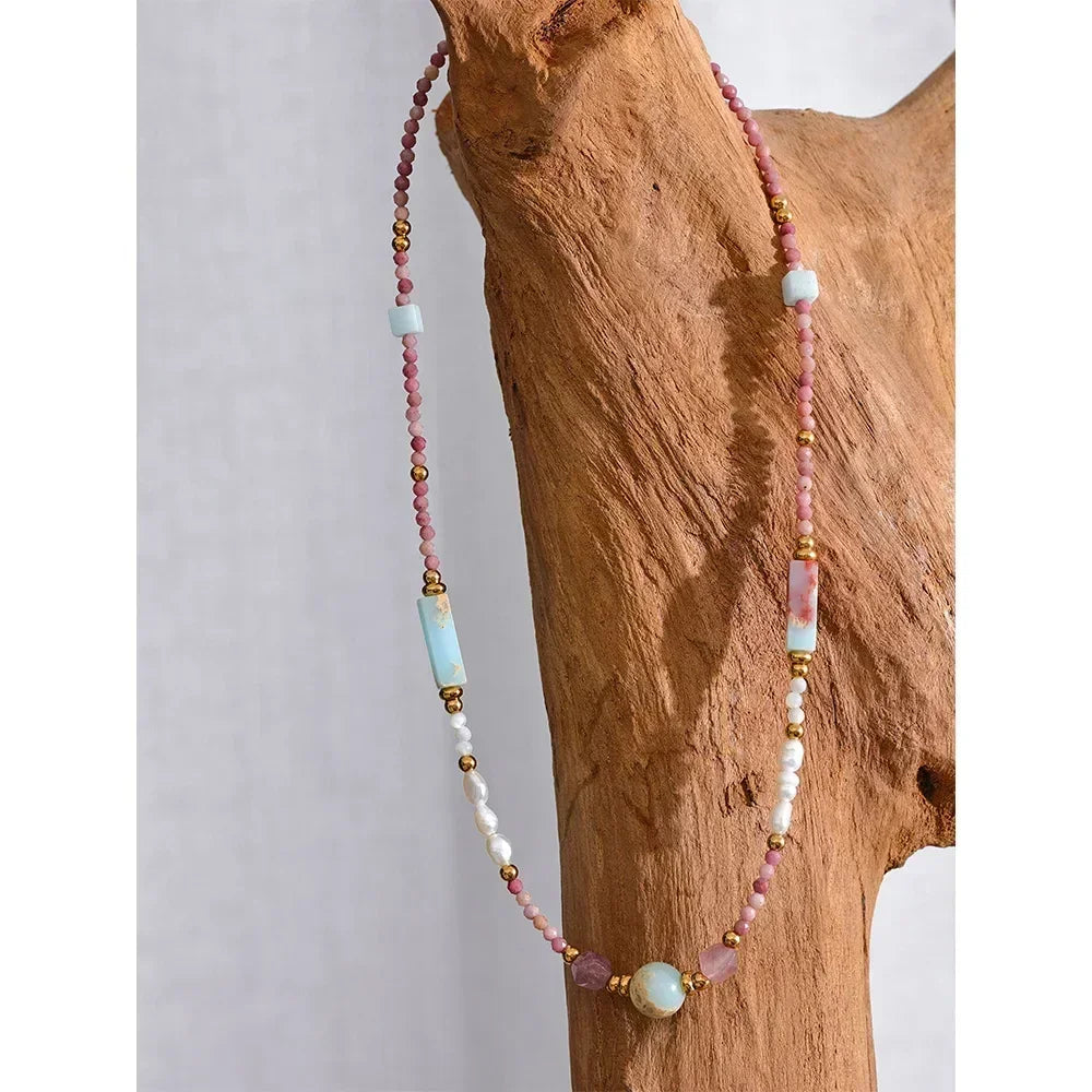 Solar Mosaic Necklace - TM & CO. JEWELS 