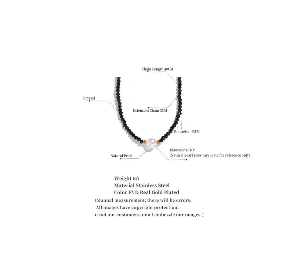 Noir Elegance Strand - TM & CO. JEWELS 