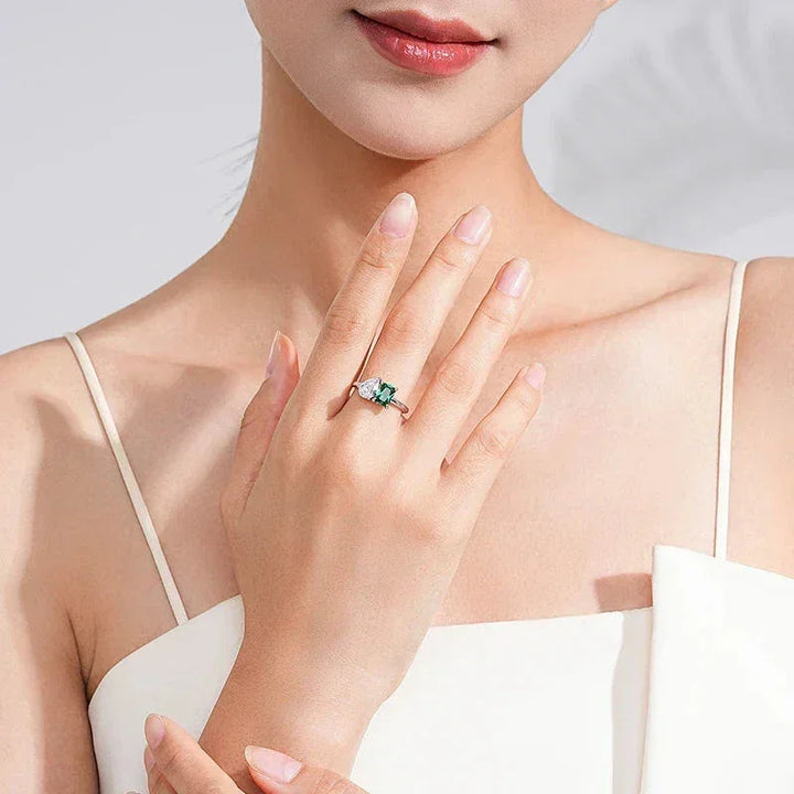 Emerald Tide Drop Ring - TM & Co. Jewels