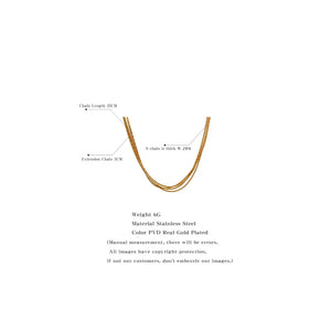 Golden Cascade Choker - TM & CO. JEWELS 