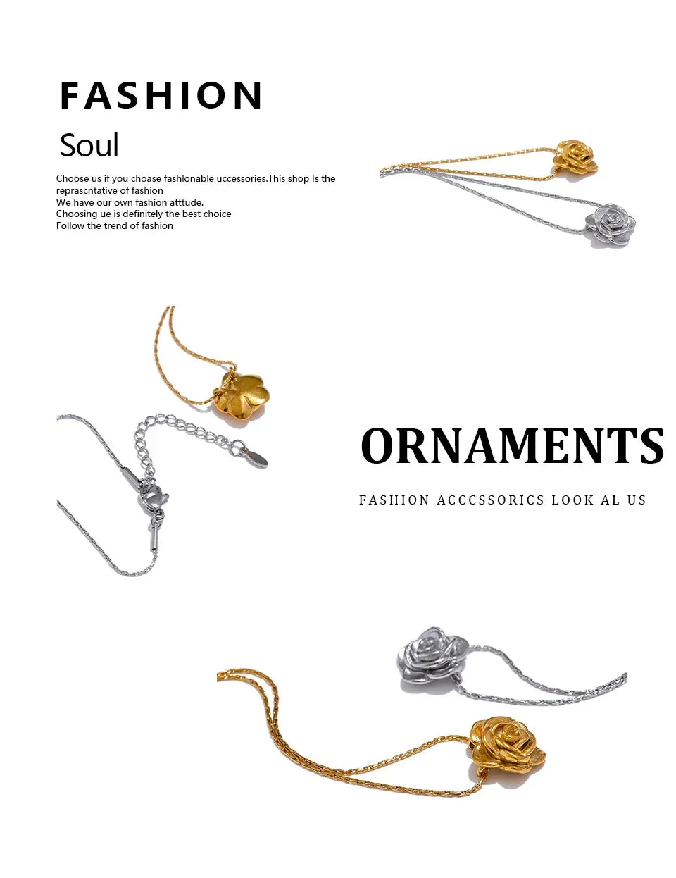 Floral Radiance Necklace - TM & CO. JEWELS 