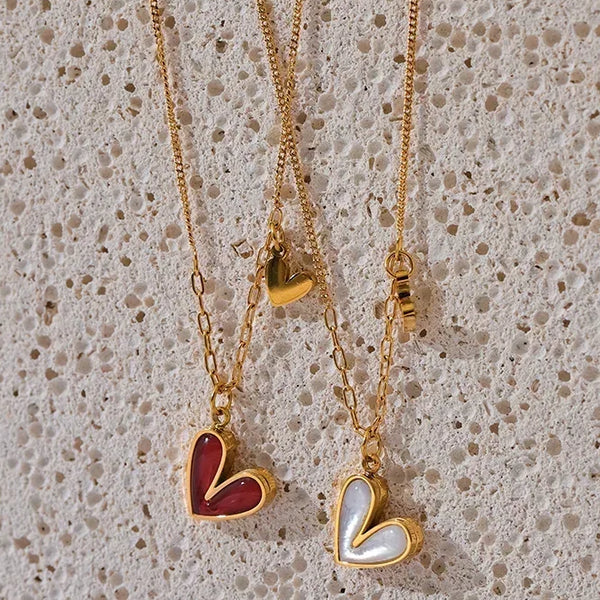 Crimson Glow Heart Pendant - TM & Co. Jewels